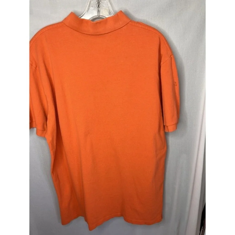Mens XL Polo‎ Ralph Lauren Orange Polo Short Sleeve Shirt Cotton